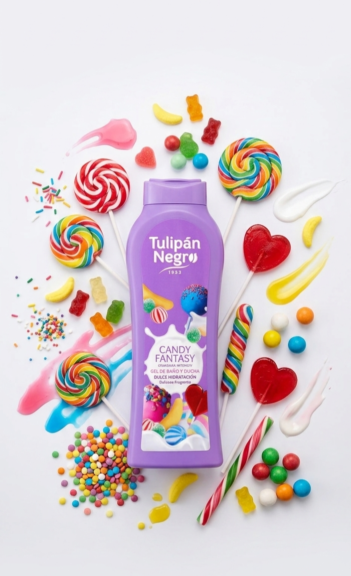 Bagnoschiuma Candy Fantasy🍬

Tulipan Negro 650 ml